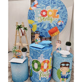 Lofaris Circle Summer Pool Party Backdrop Kit For Birthday